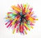 Abstract plastic straws bright color