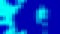 Abstract pointless pixel composition in blue tones. Movement. Color spots appear and disappear on the screen in a chaotic manner.