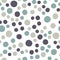 Abstract polka dot vector seamless background