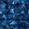 Abstract polygonal background with blue triangles and distorted forms (tiled)