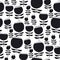 Abstract poppy seed box seamless pattern