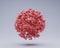 Abstract Porous Red Ball