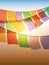 Abstract prayer flags