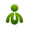 Abstract Professional Business Man Green