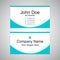 Abstract Proffesional card, Blue professional visiting card for the businessman, visiting card design,