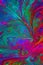 Abstract psychedelic colourful splatter splash illustration
