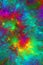 Abstract psychedelic colourful splatter splash illustration