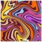 Abstract psychedelic liquid background in vivid colors. Liquid Paint Marbling Effect, Psychedelic Color Lines and Waves