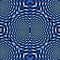 Abstract psychedelic rotating blue background of circular concentric shapes