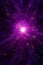 an abstract purple background with stars and a starburst Dazzling Solar Flare in Vivid Purple with Radiating patterns