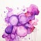 abstract purple blobs watercolor , generated by AI