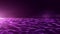 Abstract purple digital waves with light flare