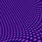 Abstract purple hexagons. Floor tiles. Simple stylish pixel grid. Ornate cover. Cool graphic. Halftone dots. Motion effect.