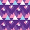 Abstract purple mountains triangles print pattern.