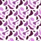 Abstract purple pattern with various elements in the form of rounded elongated figures. Chaotic vector texture with