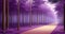 Abstract purple pine forest pathway