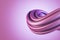 Abstract purple swirl on  background with mock up place for your advertisement. Flow liquid lines design. 3D Rendering