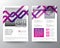 Abstract purple violet geometric line background for Poster Brochure