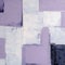 Abstract Purple And White Squares: A Monochromatic Masterpiece