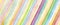 Abstract rainbow acrylic and watercolor strip line paint background. Texture paper. Horizontal long banner