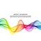 Abstract rainbow background, smooth horizontal wave smoky lines. Brochure template, design element