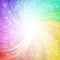 Abstract rainbow background with sparks