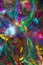 Abstract rainbow background, wallpaper image of festive holographic ribbon, good idea for your design.