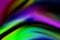 Abstract rainbow blue and purple distorted chromatic wave rainbow light dreamy effect overlay fluids dynamic pattern on colorful