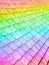 Abstract rainbow building, heap frames background,