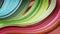 Abstract rainbow color strip wave paper horizontal background