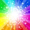 Abstract rainbow colored star background