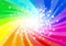 Abstract rainbow colored star background