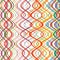 Abstract rainbow curved stripes color line art vector background