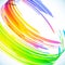 Abstract rainbow cylinder background