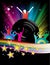 Abstract Rainbow Disco Music Background