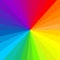 Abstract rainbow radial background. Vector