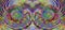 Abstract rainbow widescreen iridescent pattern