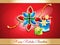 Abstract raksha bandhan background with gifts