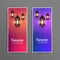 Abstract ramadan Kareem religious banners set