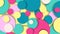 Abstract random circle size pattern pastel colors background