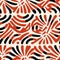 Abstract Red And Black Pattern Art Nouveau-inspired Illustration