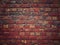 Abstract Red bricks texture background. A brick is a type of block used to make walls, pavements and other elements in masonry con