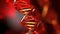 Abstract red DNA molecule structure background. Biochemistry, Genetics, Technology, Blood Donor Day concept. Helix