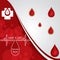 Abstract red donate blood medical background