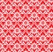 Abstract Red flower in square diamond pattern background
