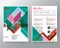 Abstract red and green diagonal line Brochure annual report cover Flyer Poster design Layout template in A4 size