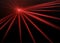 Abstract red laser beam. Transparent isolated on black background. Vector illustration.the lighting effect.floodlight