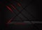 Abstract red light cross line shadow on dark grey design modern luxury background vector