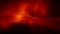 Abstract red-orange warped plasma fire