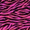 Abstract red, pink and black zebra striped textured seamless pattern background
